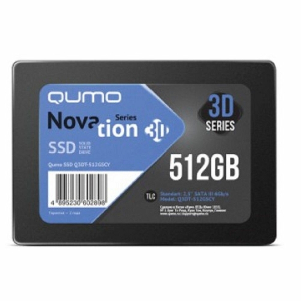 Технопапа · Qumo накопитель SSD 512GB QM Novation Q3DT - 512GSCY