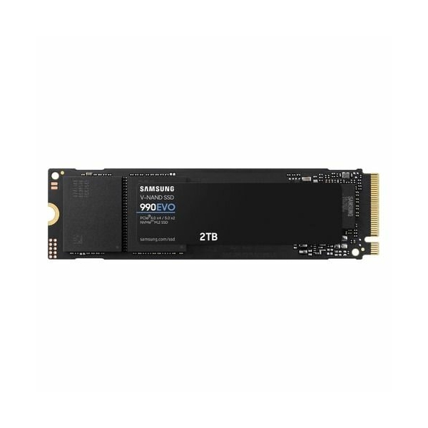Технопапа · SSD накопитель Samsung 990 EVO 2ТБ, M.2 2280, PCIe 4.0 x4, NVMe, M.2 [mz-v9e2t0bw]