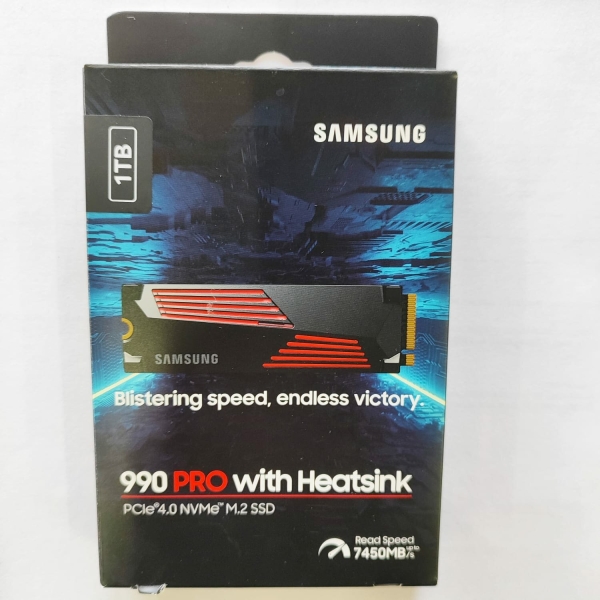 Технопапа · Накопитель SSD Samsung M.2 990 PRO 1TB PCIe 4.0 x4 V-NAND TLC with heatsink (MZ-V9P1T0CW)
