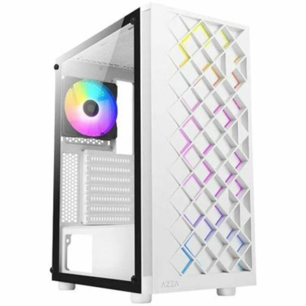 Технопапа · Компьютерный корпус AZZA Spectra (CSAZ-280W SPECTRA) белый - Midi Tower, ATX, micro-ATX, mini-ITX, USB 2.0 TypeA
