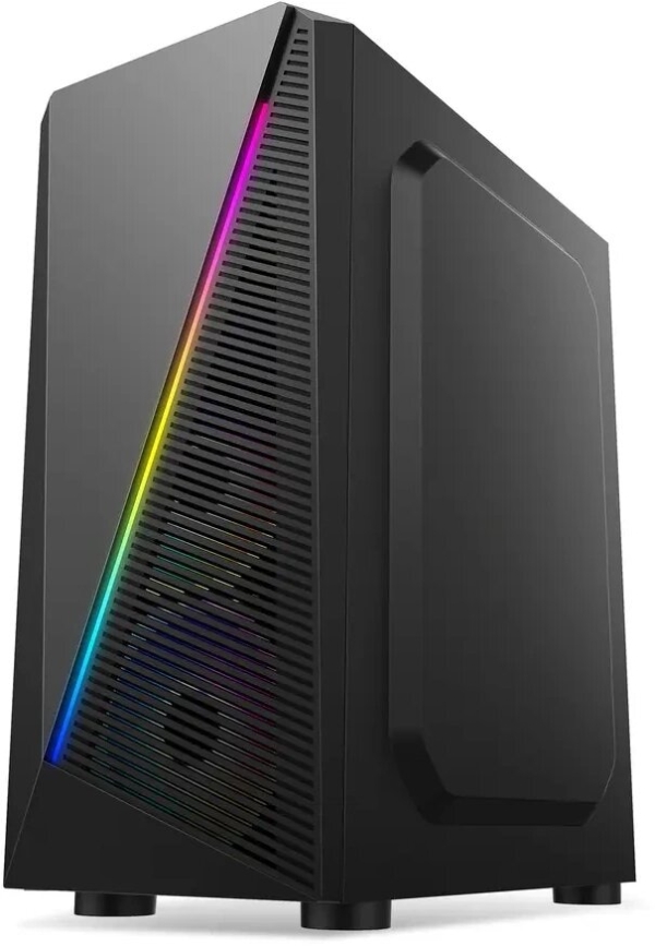 Технопапа · Bloody BD-CC102F-BK Компьютерный корпус BD-CC102F черный без БП mATX 2x120mm 2xUSB2.0 1xUSB3.0 audio bott PSU