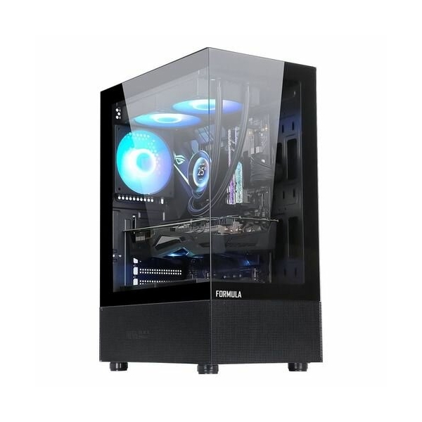 Технопапа · Корпус ATX Formula Crystal Z1 PLUS, Midi-Tower, без БП, черный