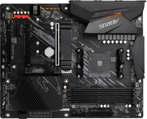 Технопапа · Материнская плата Gigabyte B550 AORUS ELITE V2 Soc-AM4 AMD B550