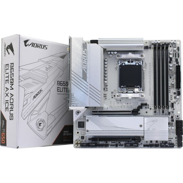 Технопапа · Gigabyte B650M A ELITE AX ICE