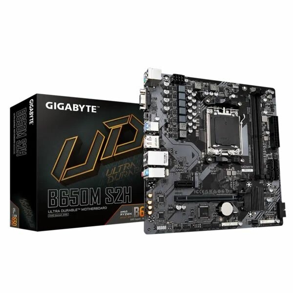 Технопапа · Материнская плата Gigabyte B650M S2H, Socket AM5, mATX, RTL