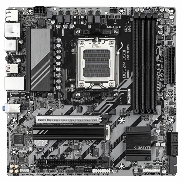 Технопапа · Материнская плата Gigabyte B850M DS3H, SocketAM5, AMD B850, mATX