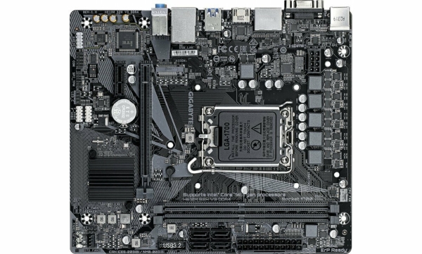 Технопапа · Материнская плата Gigabyte H610M S2H V3 DDR4 LGA1700 Intel H610 mATX с поддержкой DDR4