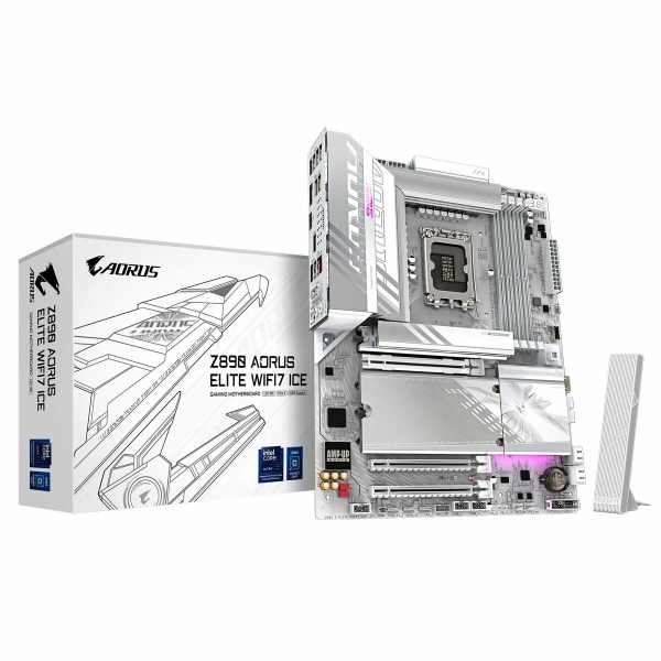 Технопапа · Материнская плата Gigabyte Z890 AORUS ELITE WIFI7 ICE, LGA1851, Intel Z890, ATX, RTL (Z890 AORUS ELITE WIFI7 ICE)