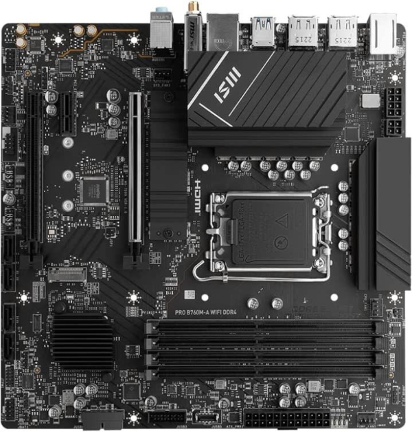 Технопапа · Материнская плата MSI PRO B760M-A WIFI DDR4, Soc-1700, Intel B760, mATX