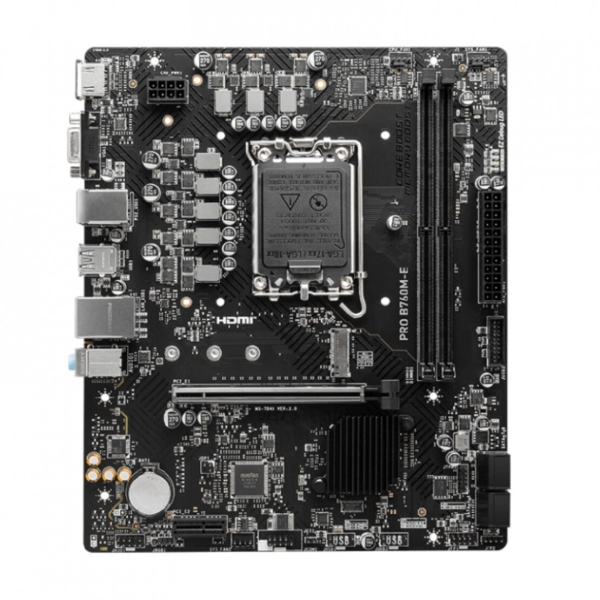Технопапа · Материнская плата MSI PRO B760M-E, чипсет Intel B760, DDR5, двухканальный режим