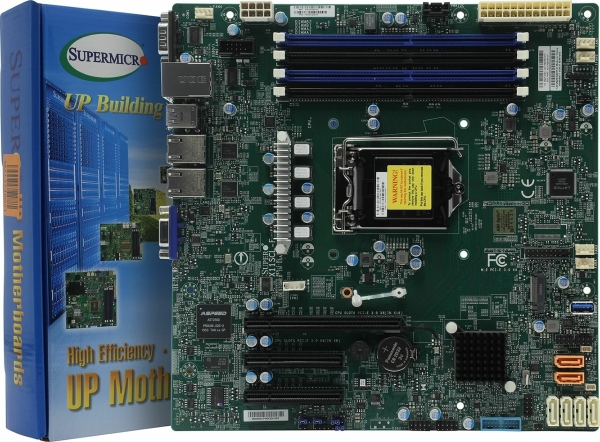 Технопапа · Материнская плата SuperMicro MBD-X11SCL-F-B LGA1151v2, C242,4*DDR4,6*SATA 6G RAID, M.2,3*PCIE,2*Glan,5*USB3.1, VGA) BULK (327645)