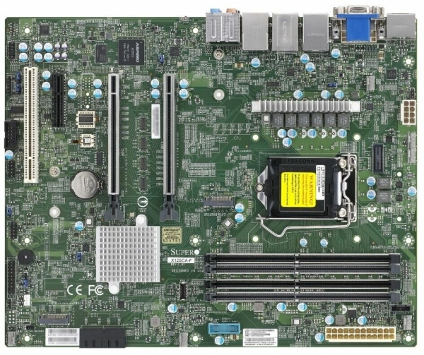 Технопапа · Материнская плата Supermicro MBD-X12SCA-F-B, форм-фактор ATX, поддержка RAID, 7.1