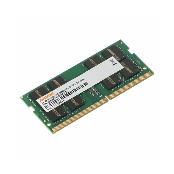 Технопапа · Оперативная память Digma DGMAS42666032D DDR4 - 1x 32ГБ 2666МГц, для ноутбуков (SO-DIMM), Ret