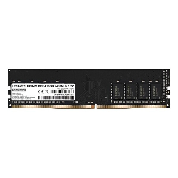 Технопапа · ExeGate DDR4 16Gb 2400MHz pc-19200 Value Special (EX287011RUS)