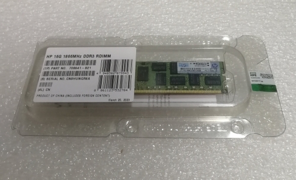 Технопапа · Оперативная память HP 708641-B21 16G 1866MHz DDR3 RDIMM серверная 715274-001 712383-081 708641-S21 DRx4 PC3-14900R CAS13