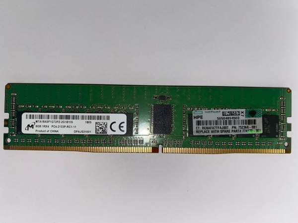 Технопапа · Серверные комплектующие HPE Оперативная память HP 8 ГБ DDR4 2133 МГц P/N: 774170-001