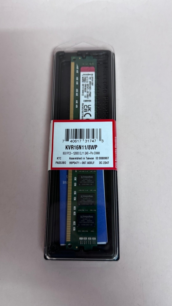 Технопапа · Память оперативная Kingston KVR16LN11/8WP 8GB 1600MHz DDR3L Non-ECC CL11 DIMM 1.35V