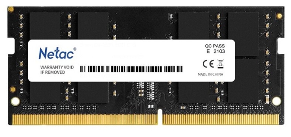 Технопапа · Оперативная память Netac Basic DDR4 - 16Gb, 2666 МГц, SO-DIMM, CL19 (ntbsd4n26sp-16)