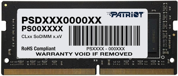 Технопапа · Оперативная память Patriot Signature Line PSD416G32002S DDR4 - 1x 16ГБ 3200МГц, для ноутбуков (SO-DIMM), Ret