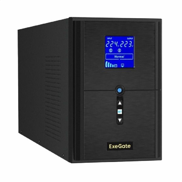 Технопапа · EXEGATE ИБП EX295989RUS ИБП инвертор, синус, для котла SineTower SZ - 2000. LCD. AVR.3SH.1C13. USB <2000VA 1600W, чистая синусоида, LCD дисплей, AVR, 3 Schuko+1 C13, USB, линейно - интерактивный, внешн