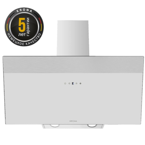 Технопапа · Вытяжка кухонная 90 см наклонная KRONA KRISTEN A 900 white S