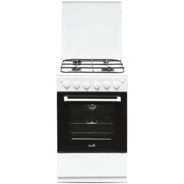 Технопапа · Плита газовая Cezaris ПГ 2150-10, 4 конфорки, электроподжиг, газ-контроль, эмаль, 43л