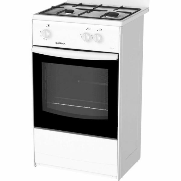 Технопапа · Плита Darina 1AS GM 521 001W, газовая, с газ-контролем, эмаль, 47л, 2 конфорки