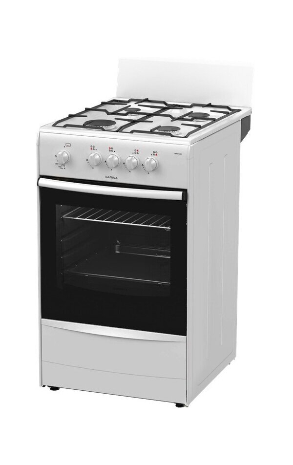 Технопапа · Газовая плита Darina A 3001 W 50 см, 50 л, 4 конфорки, белый