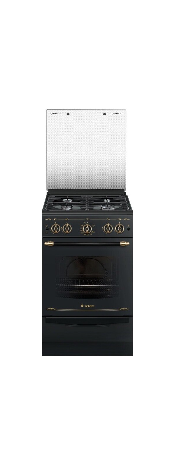Технопапа · Газовая плита Gefest ПГ 5100-02 0187 50 см, 52 л, 4 конфорки, черный