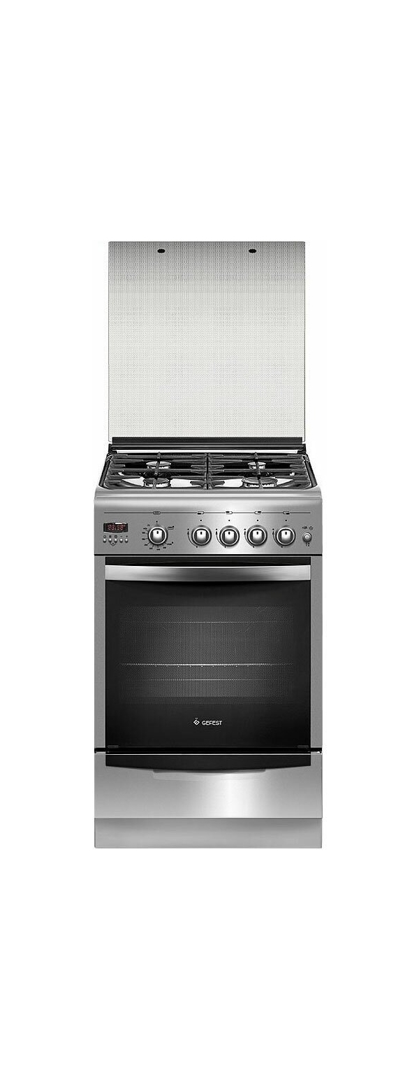 Технопапа · Газовая плита Gefest ПГ 5100-04 0004 50 см, 52 л, 4 конфорки, серебристый