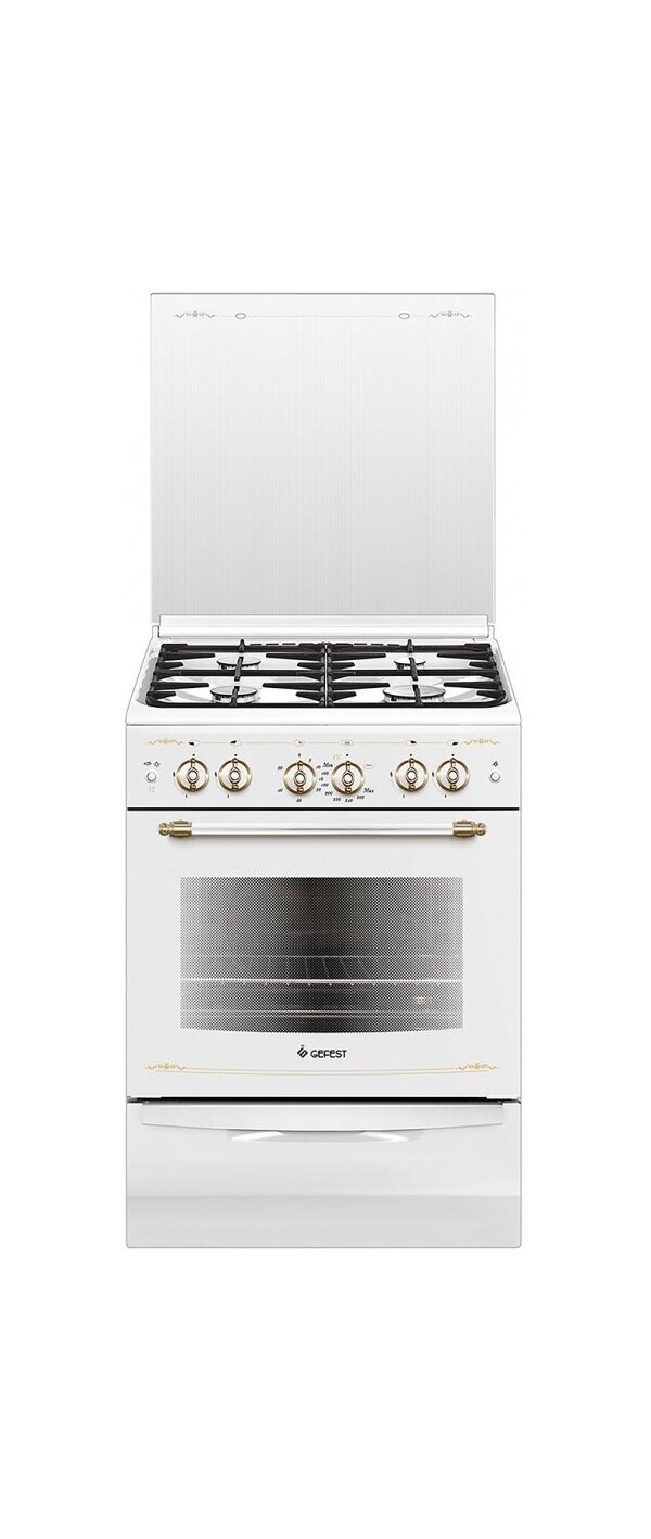 Технопапа · Газовая плита Gefest ПГ 6100-02 0181 60 см, 52 л, 4 конфорки, белый