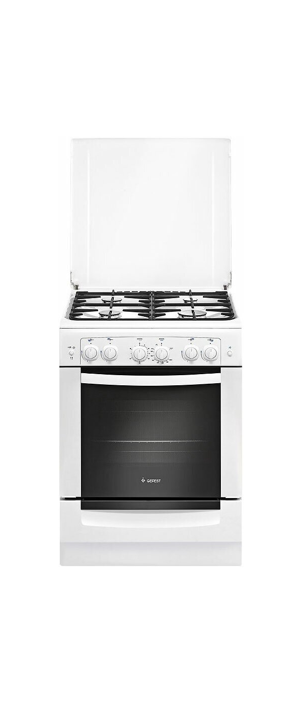 Технопапа · Газовая плита Gefest Брест 6100-02 60 см, 52 л, 4 конфорки, белый