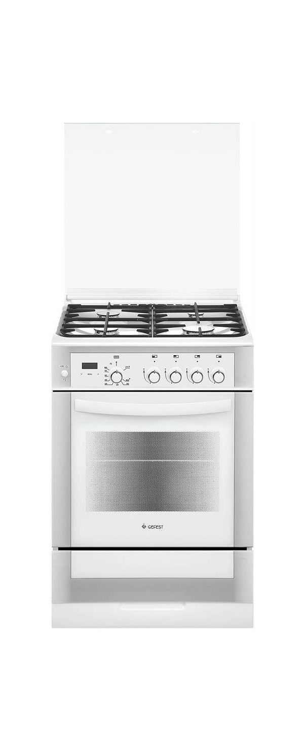 Технопапа · Газовая плита GEFEST 6300-03 0040 с газовой духовкой, с грилем, объем 52 л, белая