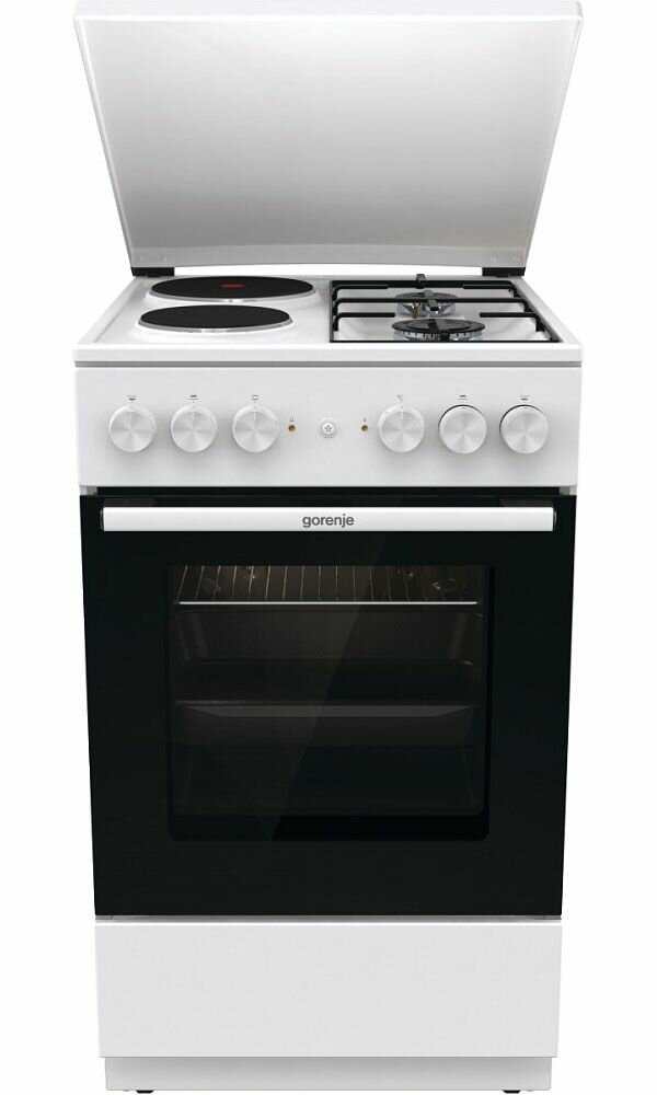 Технопапа · Плита Gorenje GK5A12WG, комбинированная, эмалированная, белая