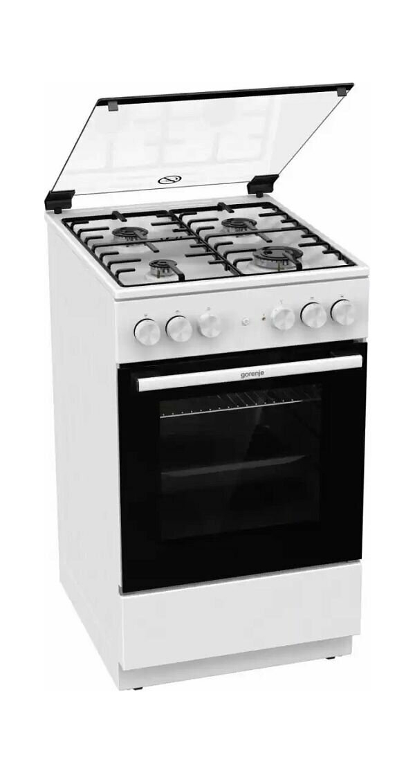 Технопапа · Плита комбинированная GORENJE GK5A21WH, 2200 Вт, гидролизная очистка, белая