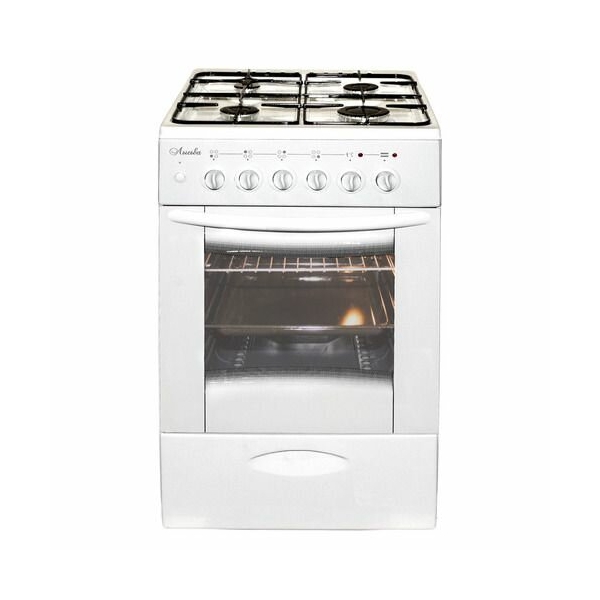 Технопапа · Газовая плита Лысьва ЭГ 404 МС-2у, электрическая духовка, без крышки, чугун, белый