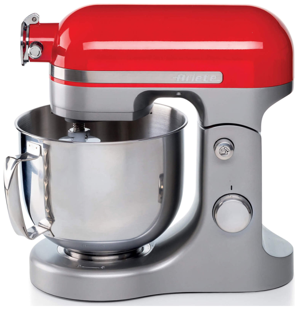 Технопапа · Планетарный миксер ARIETE Moderna 1589, 11 скоростей, 5.5 л, красный (00C158900AR0)