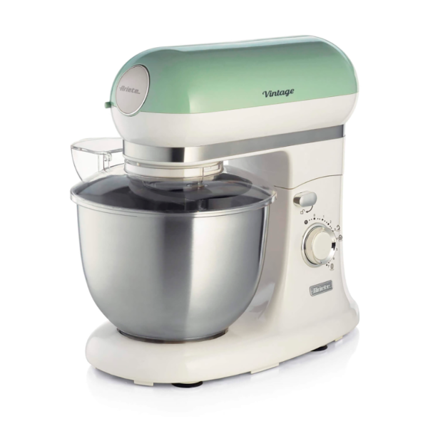 Технопапа · Планетарный миксер ARIETE Vintage 1588, 7 скоростей, 5.5 л, зеленый (00C158804AR0)