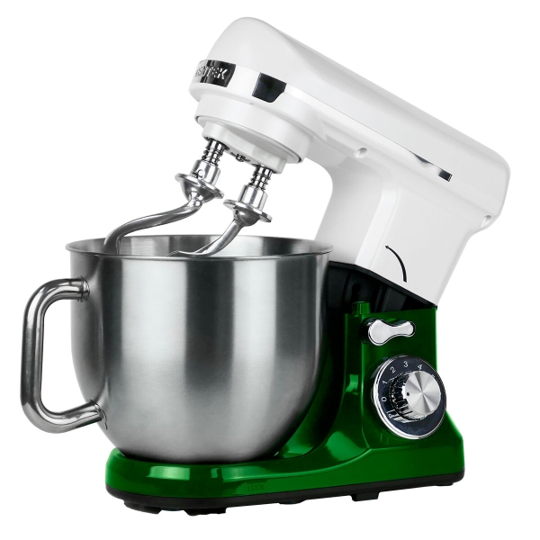 Технопапа · Миксер планетарный Centek CT-1133 белый/изумруд, 1600 Вт, 5.7 л