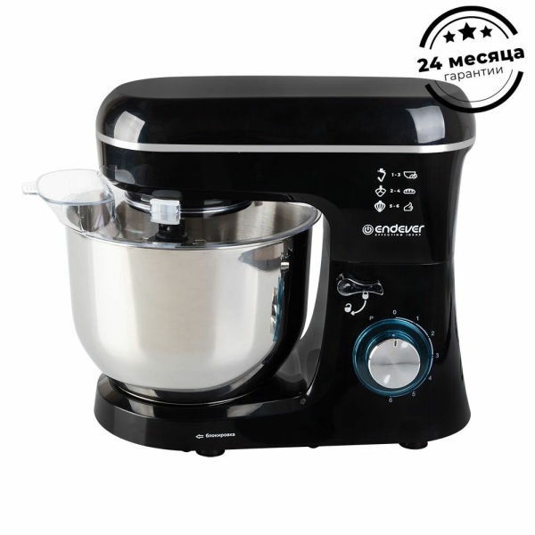Технопапа · Планетарный миксер с чашей 6 литров ENDEVER SIGMA-120 / 1800 Вт