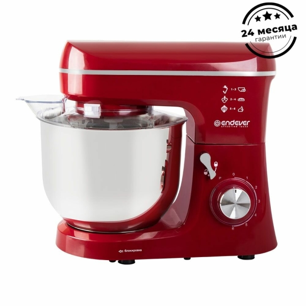 Технопапа · Планетарный миксер с чашей 6 литров ENDEVER SIGMA-121 / 1800 Вт