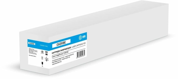 Технопапа · Картридж Cactus CS-EXV55C, голубой / CS-EXV55C