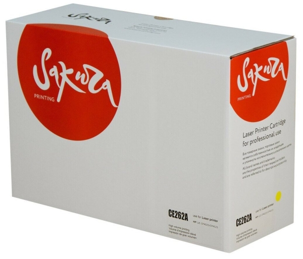 Технопапа · Картридж CE262A (648A) для HP, лазерный, желтый, 11000 страниц, Sakura