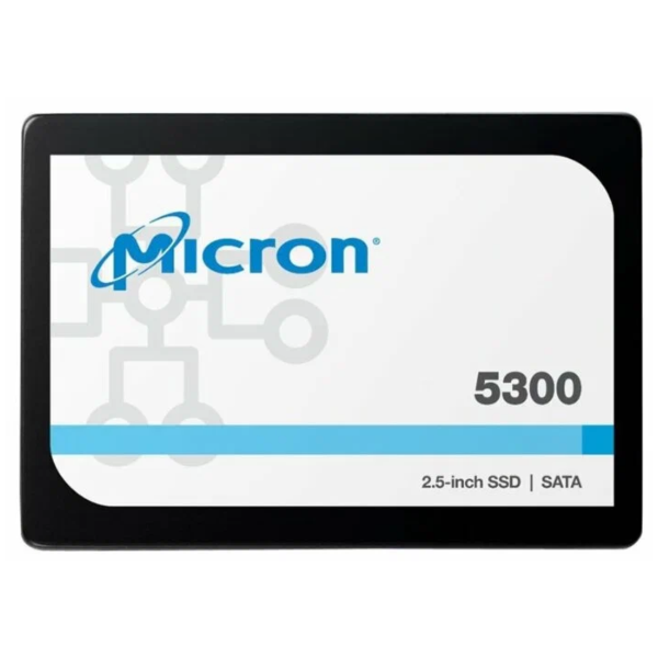 Технопапа · Твердотельный накопитель Micron 5300PRO MTFDDAK3T8TDS-1AW1ZABYY, 3,84 ТБ, 2,5", SATA 6Gb/s