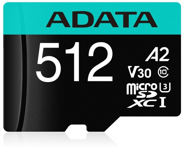 Технопапа · Карта памяти ADATA Micro SDXC 512Гб Premier Pro (AUSDX512GUI3V30SA2-RA1)
