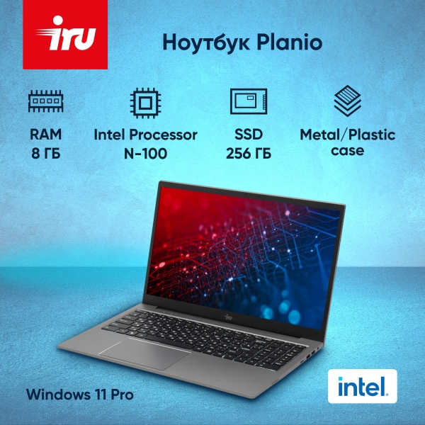 Технопапа · Ноутбук iRU Planio 15INP 15.6