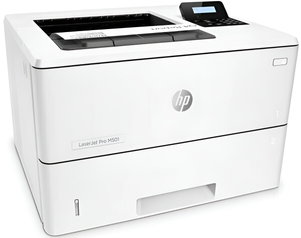 Технопапа · Принтер лазерный HP LaserJet Pro M501dn, черно-белый, A4, белый