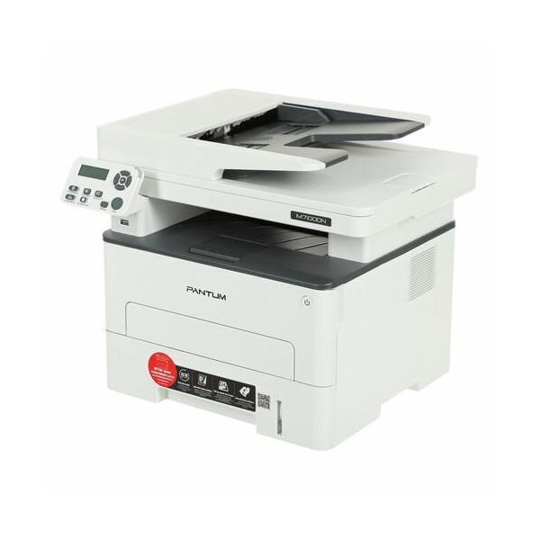 Технопапа · МФУ лазерный Pantum M7100DN черно-белая печать, A4, цвет белый