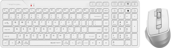 Технопапа · 2076752 A4TECH / Клавиатура + мышь A4Tech Fstyler FB2800C Air2 White клав: белый/серый мышь: белый/сер