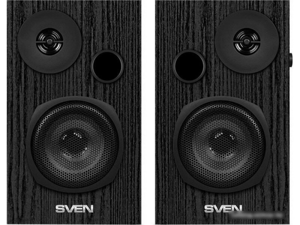 Технопапа · Колонки SVEN AC SPS-585 SV-019679, 20Вт, дерево, магнитная защита, черный